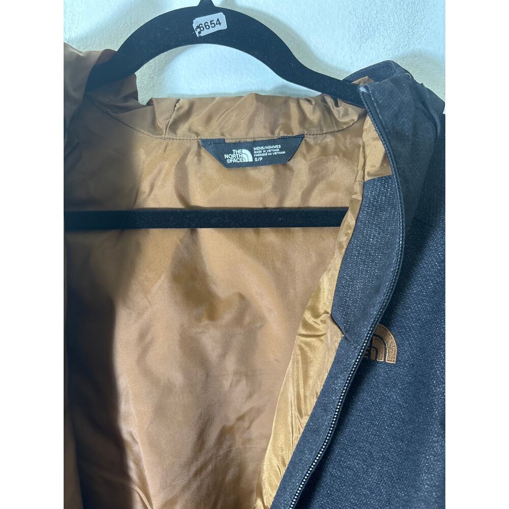 Mens The North Face Charcoal Gray Hooded Lightweight Jacket Sz S - Picture 2 of 3